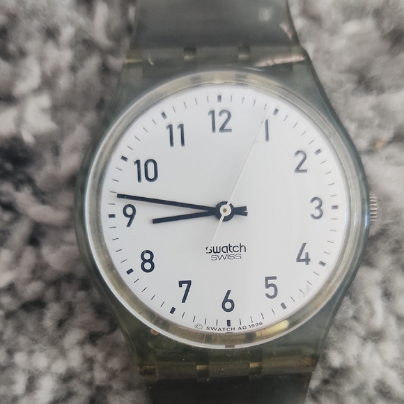 Swatch Smoked Blue 1996 Watch - Picture 1 of 5